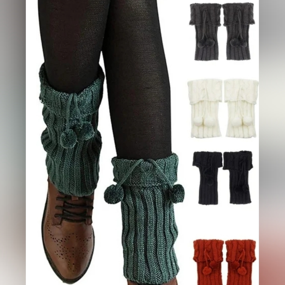 Fuzzy Sock Ankle Boot Covers Wool Knitting Foot Cover Leg Warmer